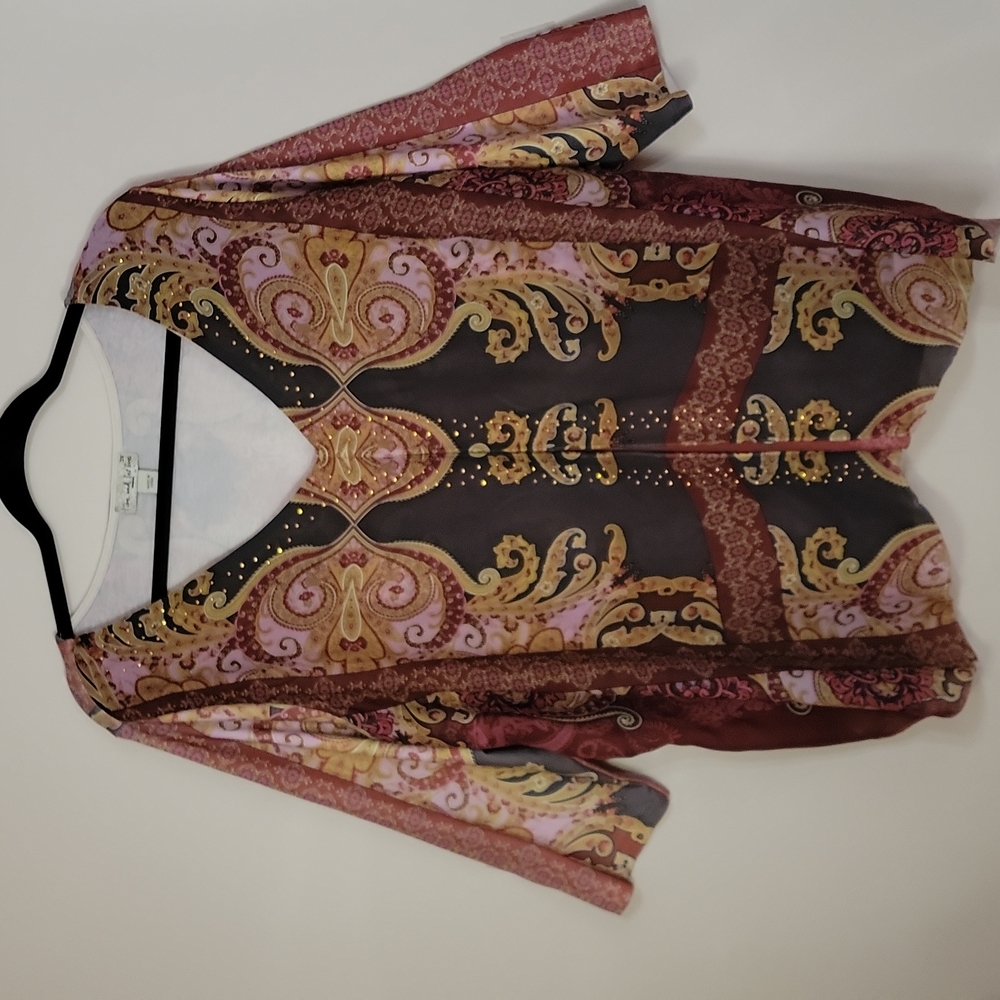 live and let live 3/4 sleeve top